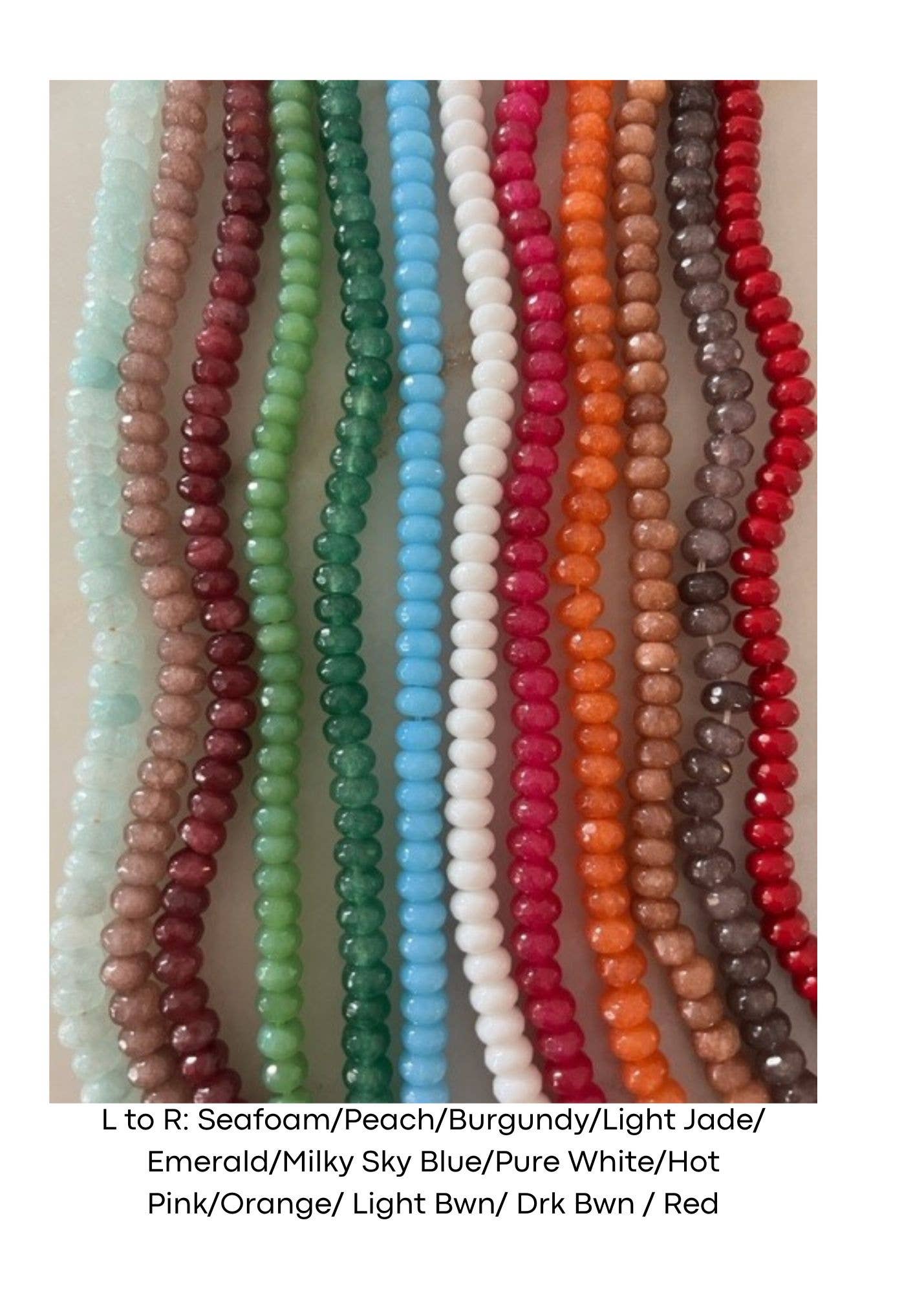 Sonya Renee Jewelry - Wholesale Beaded/Pearl Necklace - Candice Necklace - faceted and smooth gemstone roundels14
