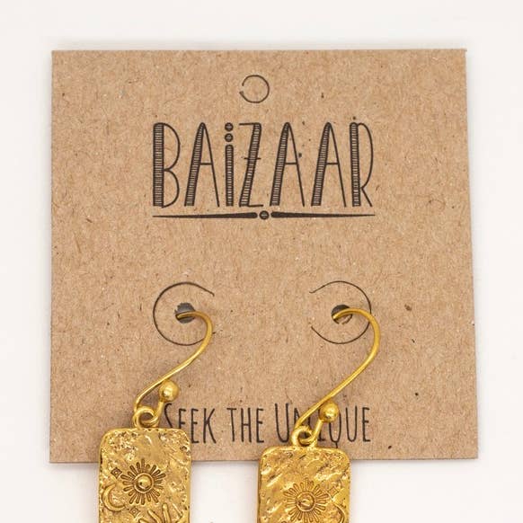 Brass Sun Catcher Earring for wholesale by Baizaar
