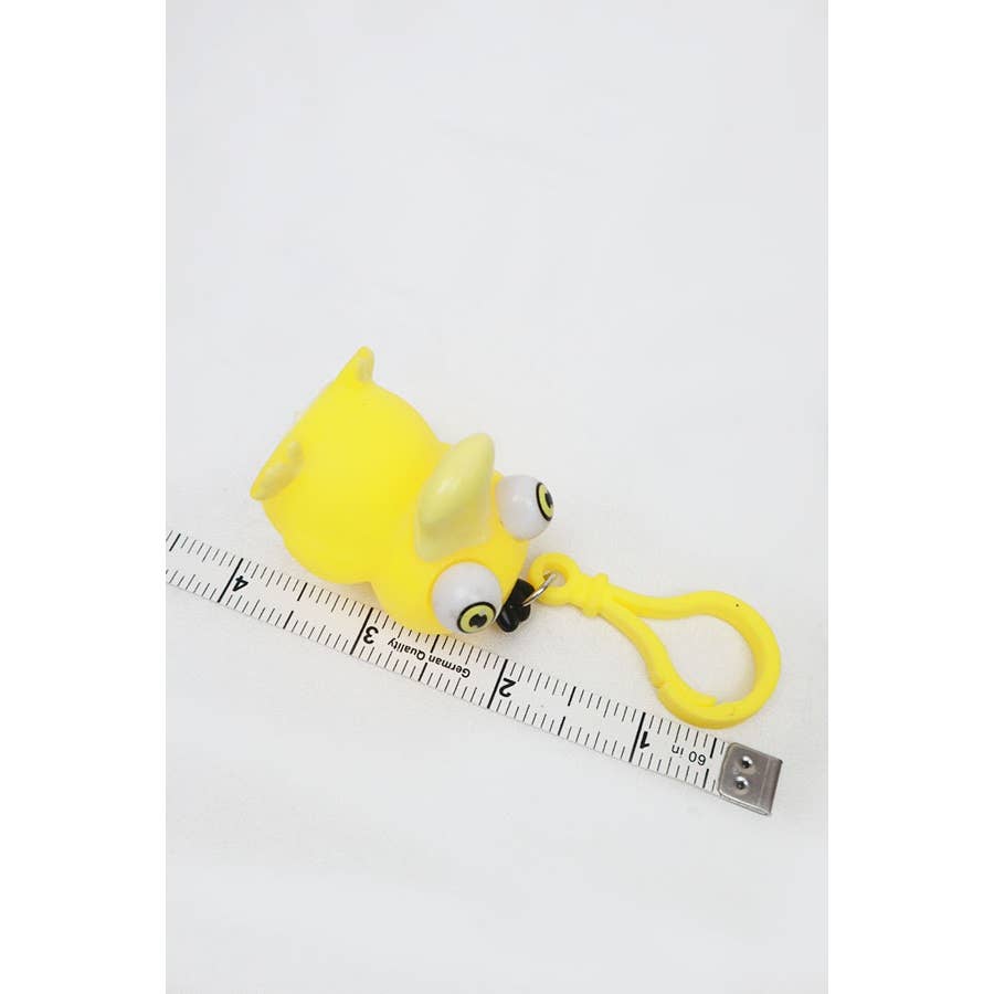 YELLOW Popping Eyes Duck Toy Key Chain for wholesale on Faire4
