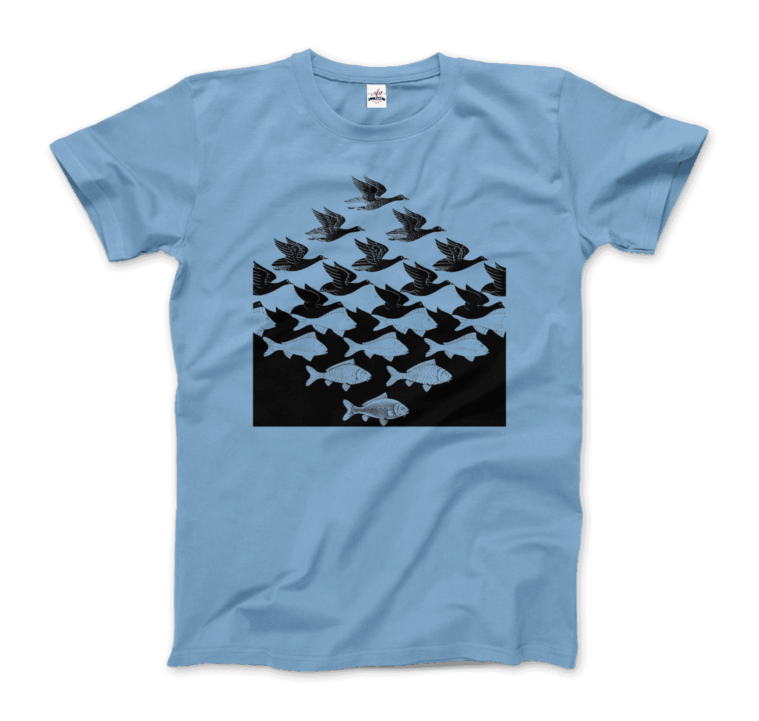 Art-O-Rama Shop - Wholesale T-Shirt (Graphic) - Unisex - MC Escher Sky and Water I Art T-Shirt6