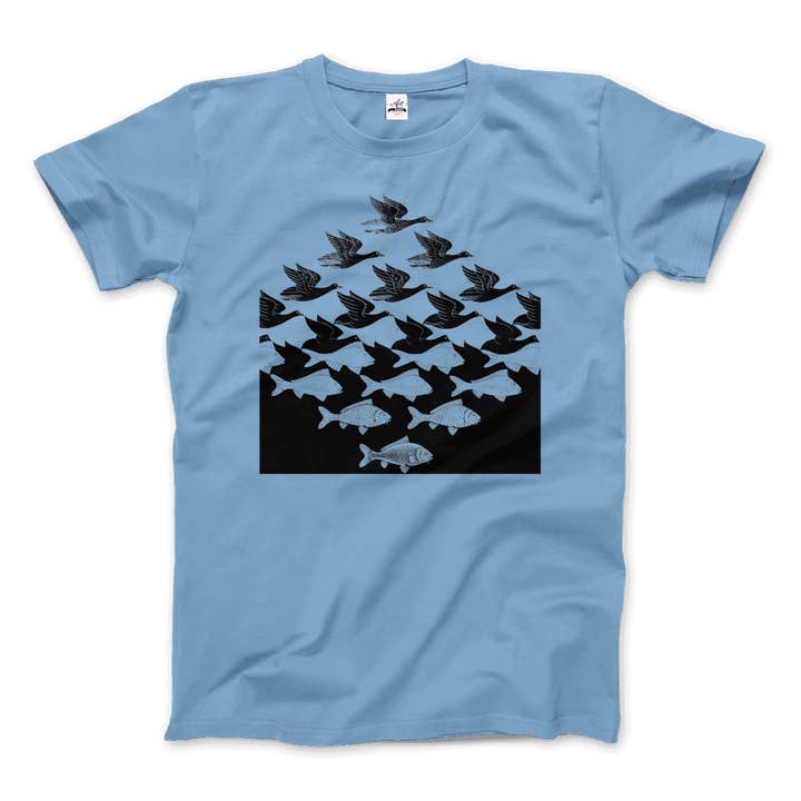 Art-O-Rama Shop - Wholesale T-Shirt (Graphic) - Unisex - MC Escher Sky and Water I Art T-Shirt6