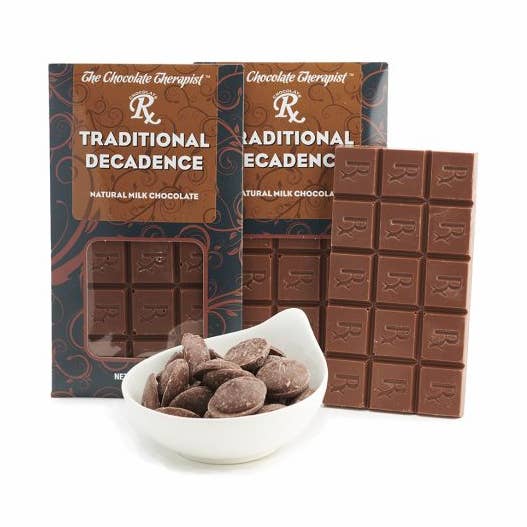 Chocolate Bar - Traditional Decadence  for wholesale by The Chocolate Therapist
