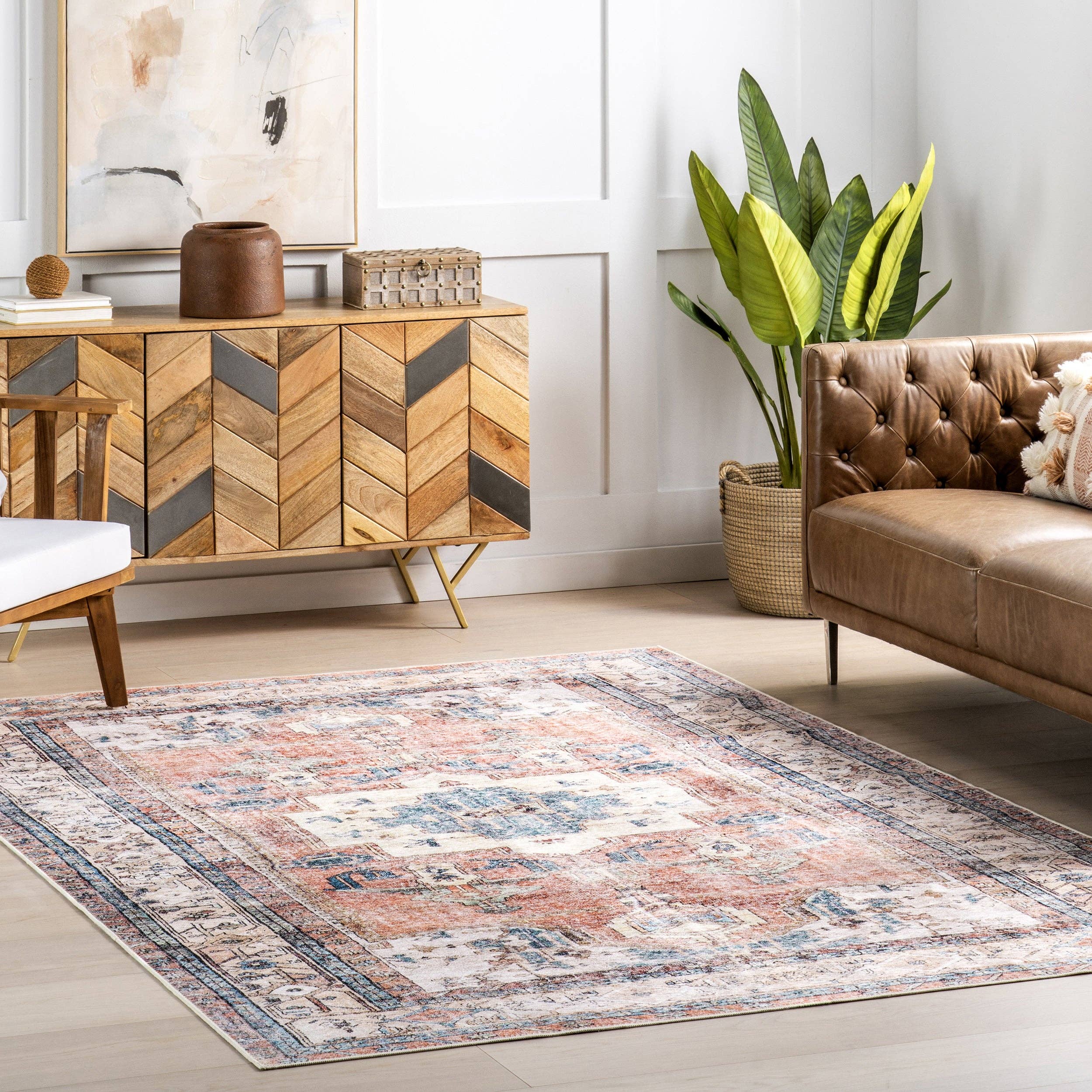 Rouille légère Tapis de zone lavable en machine SplashGuard en vente sur Faire8