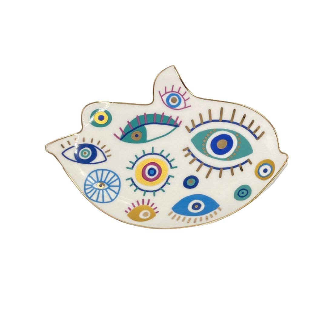 Gypsy Soul - Wholesale Jewelry Dish - Unique Evil Eye Protection Jewelry Dish - 6 Pcs6