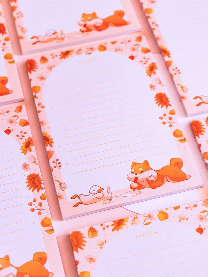 A5 notepad - Floral summer for wholesale by Sekai of kangae