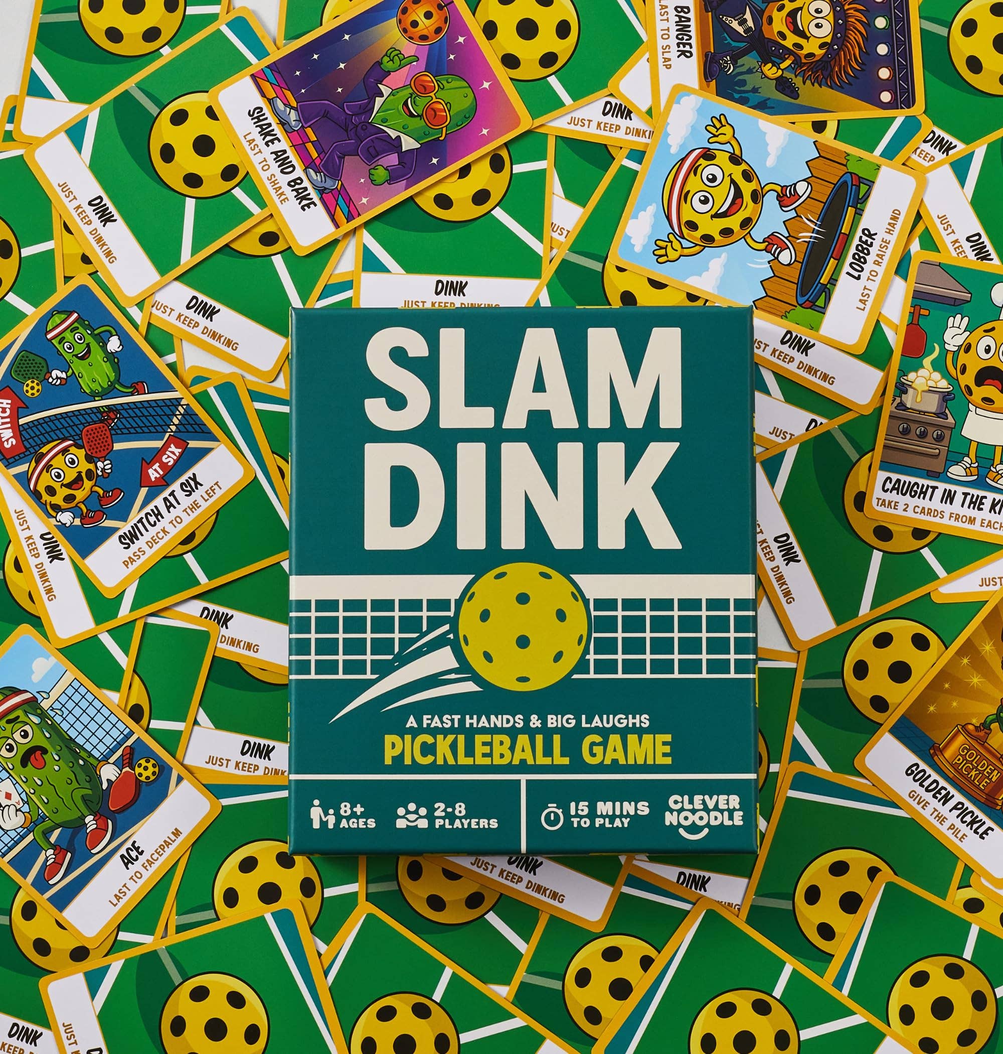 Clever Noodle - Wholesale Card Game - Slam Dink Pickleball Card Game1
