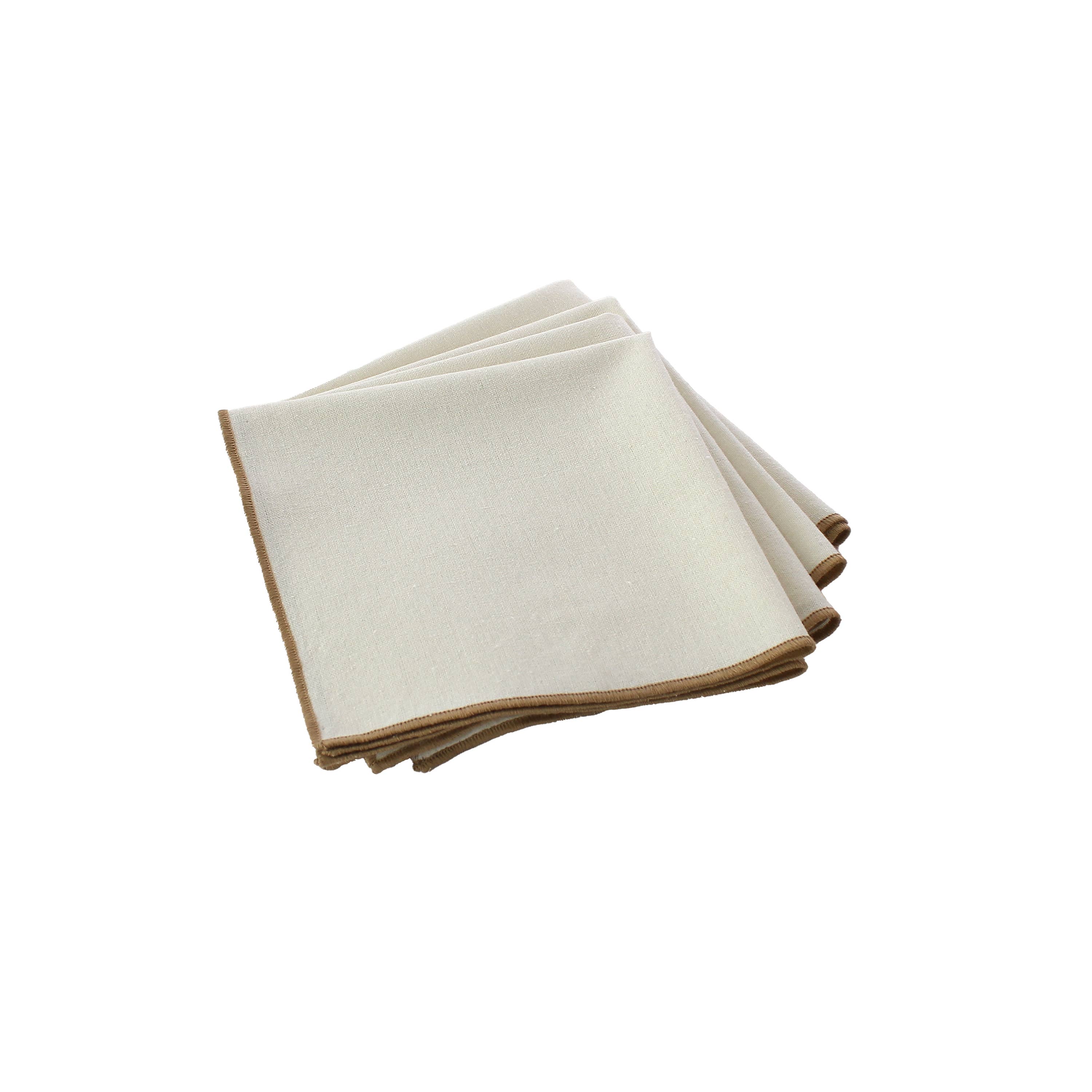 DECOSTARS - CmaDECO - Wholesale Dinner & Cloth Napkin - LINA natural napkins (set of 4)2
