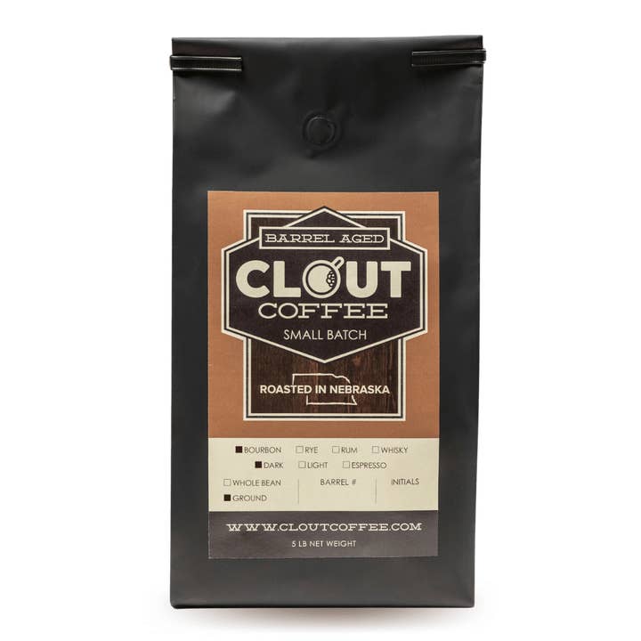 Café envelhecido em barril de uísque Bourbon | 5lbs por atacado de Clout Coffee