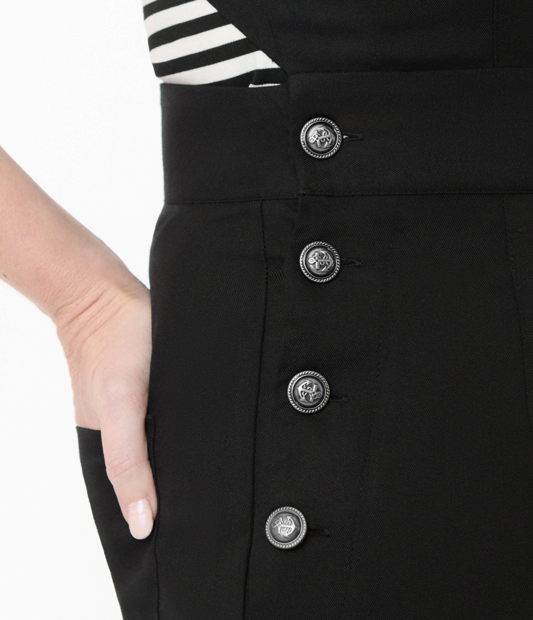 Unique Vintage - Wholesale Jumpsuit - Women's - Unique Vintage Black & Silver Sedgewick Jumpsuit1