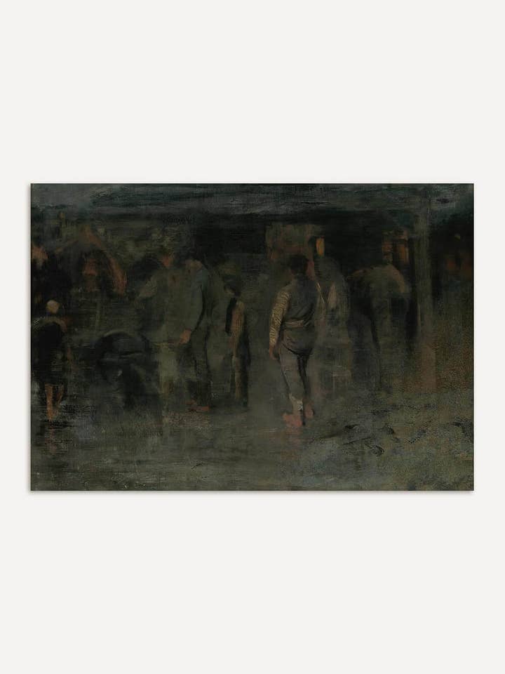 Dark Figures Art Print – In the Silence of the Crowd for wholesale by Modern Antique Prints