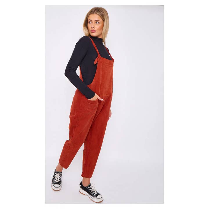 New Material One Size  Corduroy Dungarees  for wholesale by Superbia