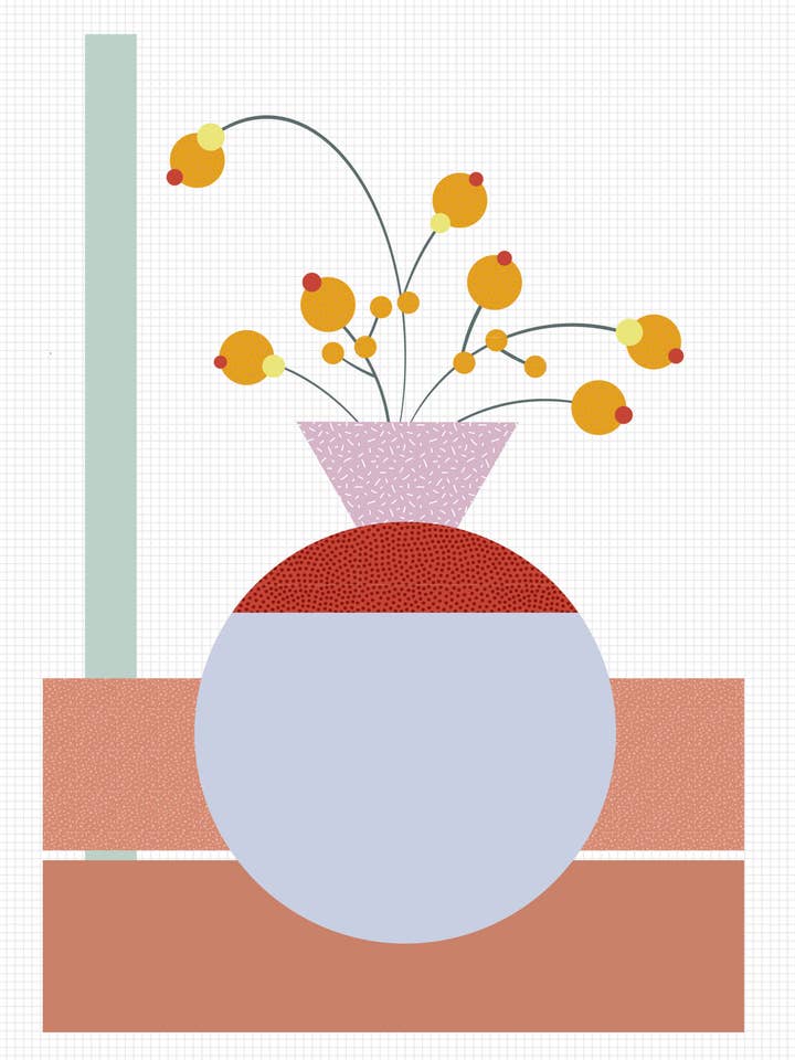 STILLEBEN TRYCK, MEMPHIS ROMANTISK SAMLING för wholesale av Pistacchio & Caffè