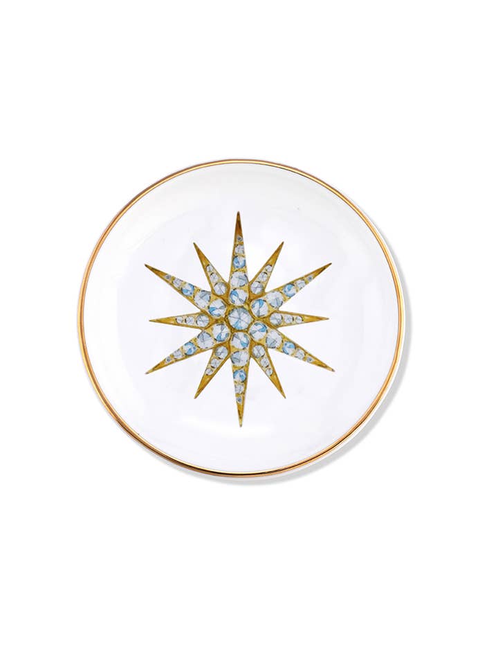 Victorian Star Porcelain Ring Dish for wholesale by Juler's Row