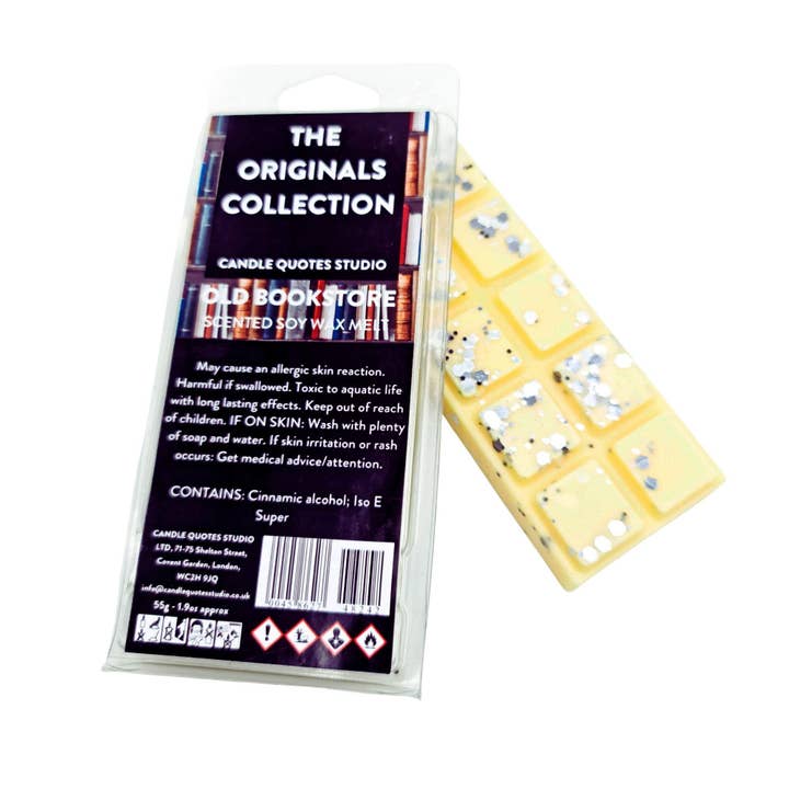 Book Tema Meget Duftende Voks Smelt Snap Bar for engroshandel hos Candle Quotes Studio