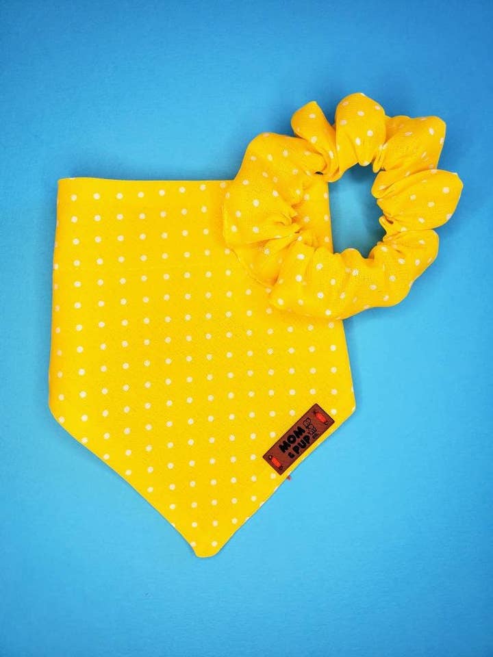 Pañuelo para perro sobre el cuello, pañuelo para perro, lunares para venta al por mayor de Mom And Pup Co.