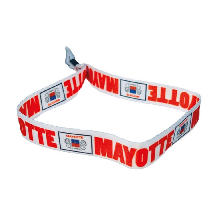 Astur Pins - Wholesale Woven/Braided Bracelet - Bracelet – Flag of Mayotte – France – P1517
