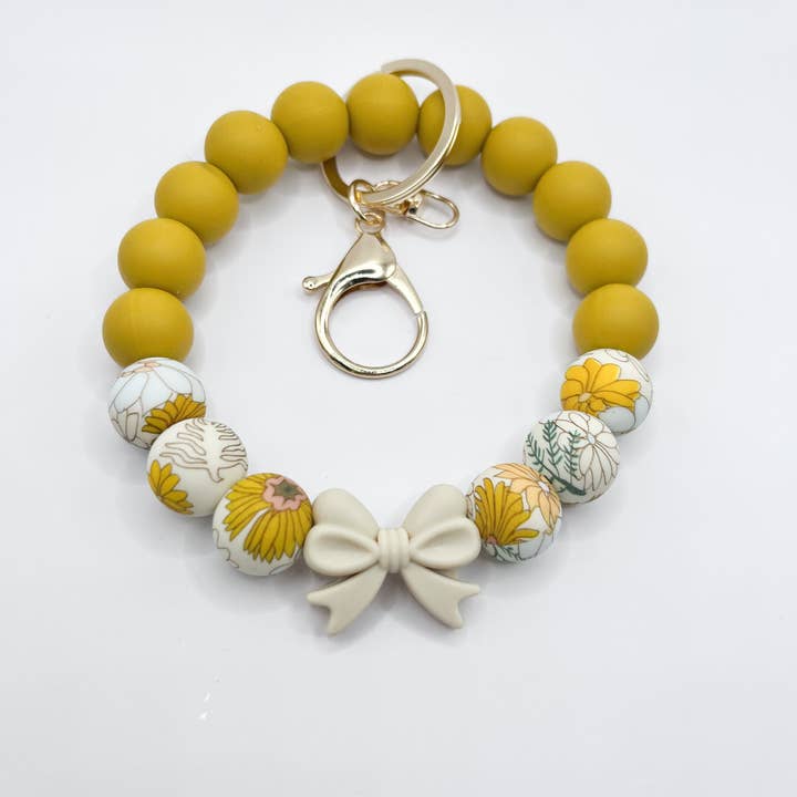 TrendyKeys – wholesale Nyckelringsarmband – Silikonpärlbågsnyckelringar3