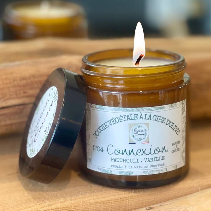 Connexion Scented Candle - Patchouli & Vanilla for wholesale by Cocoon’Essence