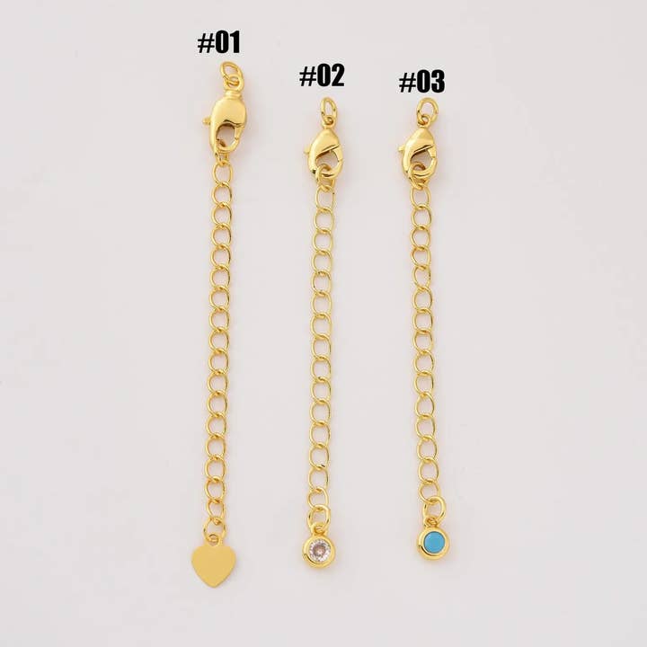 Chain Extender Lobster Clasp Gold Filled DIY Jewelry CL615 for wholesale by Beads Creation