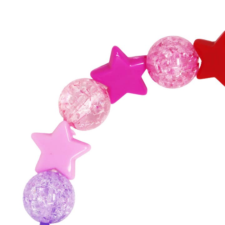 Pink Poppy - Wholesale Beaded bracelet – Kids - Star Rainbow Bracelet - (Pack Size: 6)1
