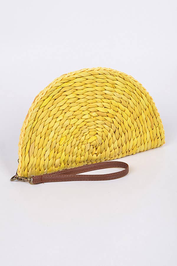 3AM BY H&D ACCESSORIES - Wholesale Clutch Bag - Women's - Half Circle Straw Clutch4