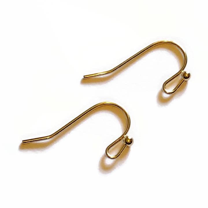 22 x 12 mm, 10 pièces+fils d'oreille plaqués or — Bijoux en métal pour la vente par Crafters Resort