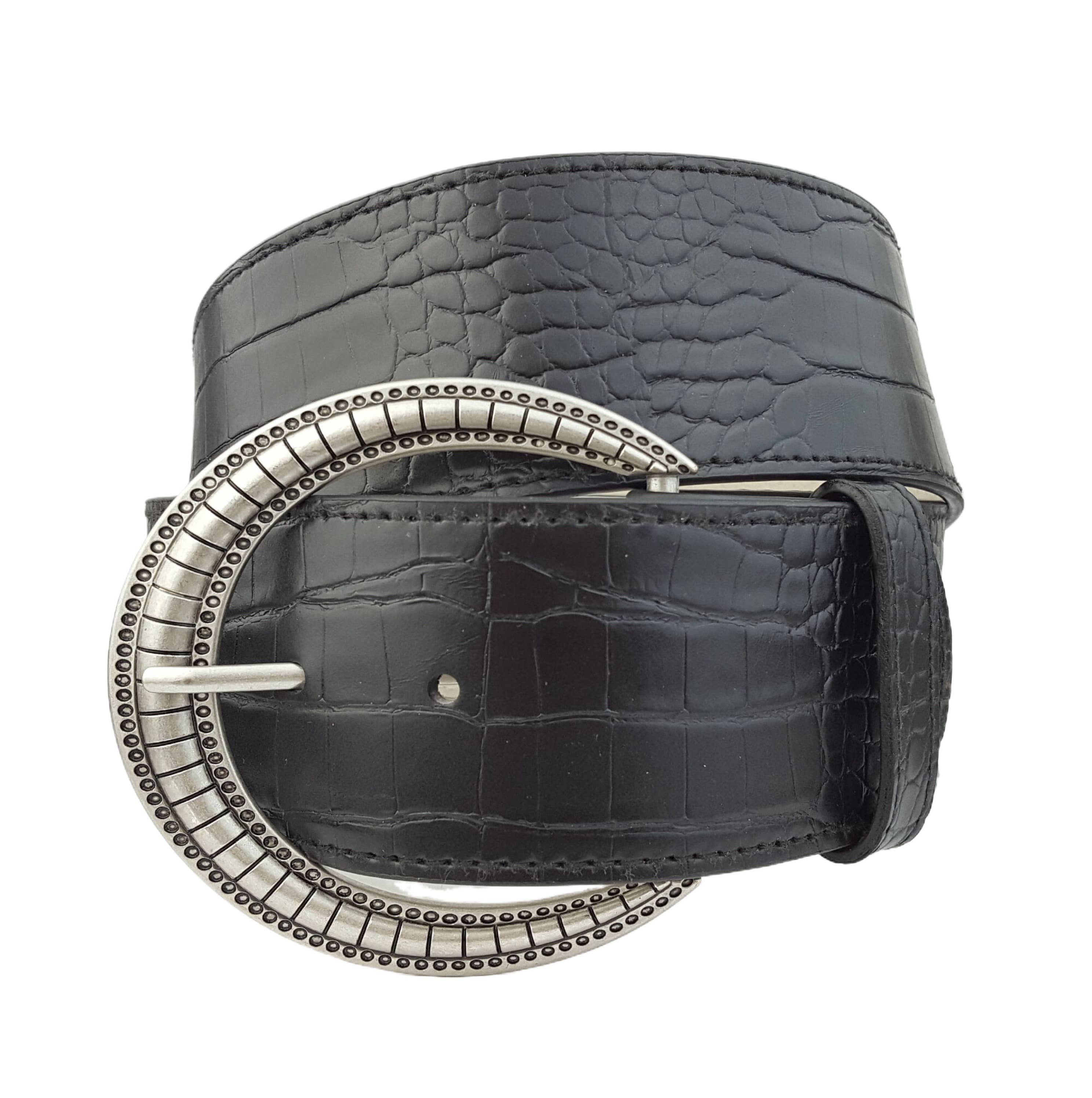 Axesoria West - Wholesale Belt – Women's - Wide width Alligator-Print Belt