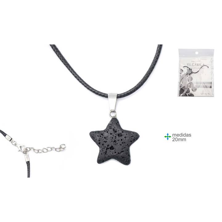 Collier en pierre volcanique 20 mm (12 pcs) pour la vente par Esoterica Arte