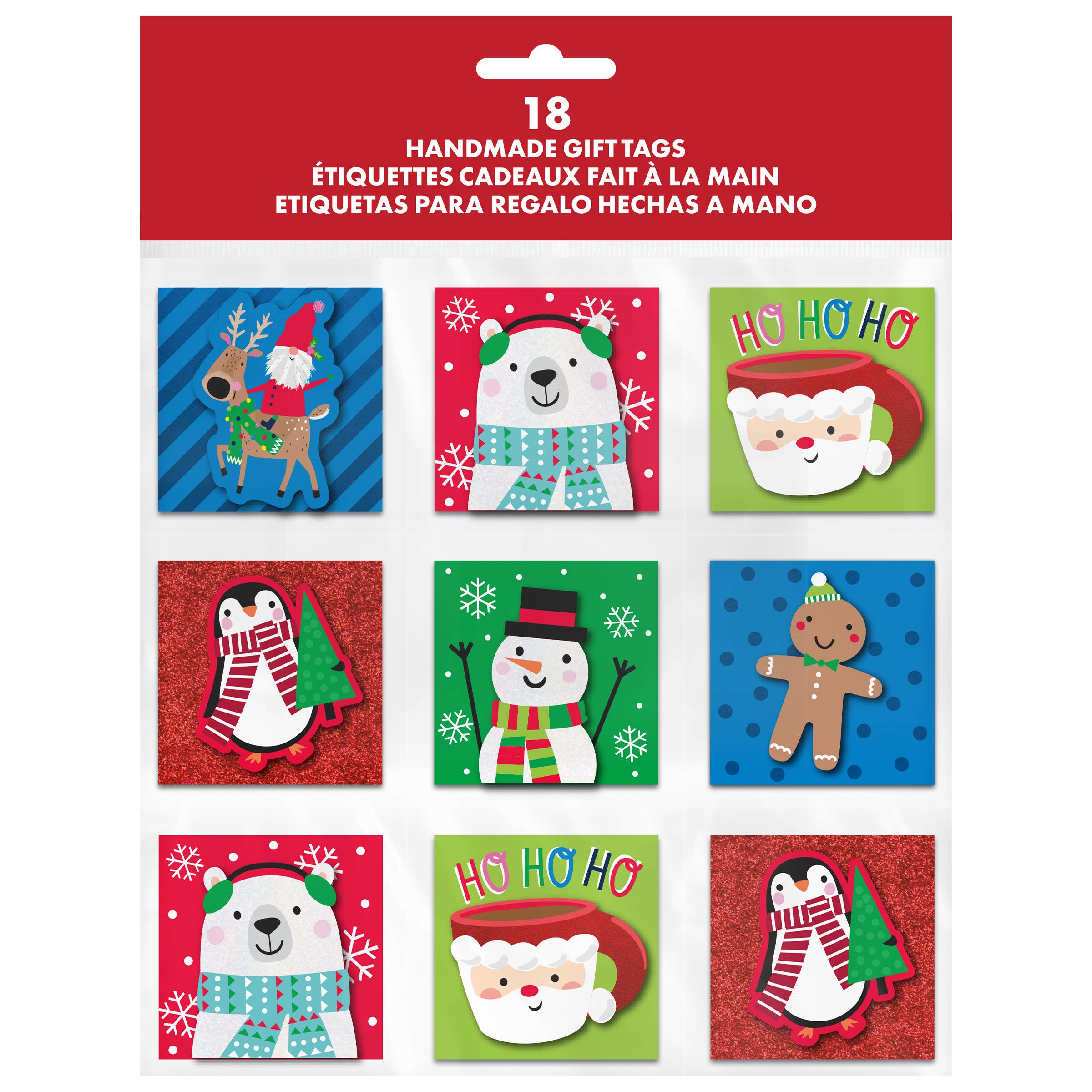 Papercraft - Wholesale Gift Tag Label - Counter Display - 18CT Handmade Gift Tags Trad / Whim3