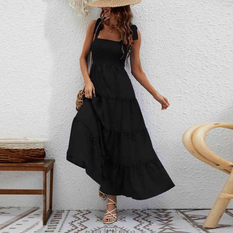 Lily Clothing - Wholesale Dress - Women's - LACE-UP STRAPLESS HALTER DRESS10