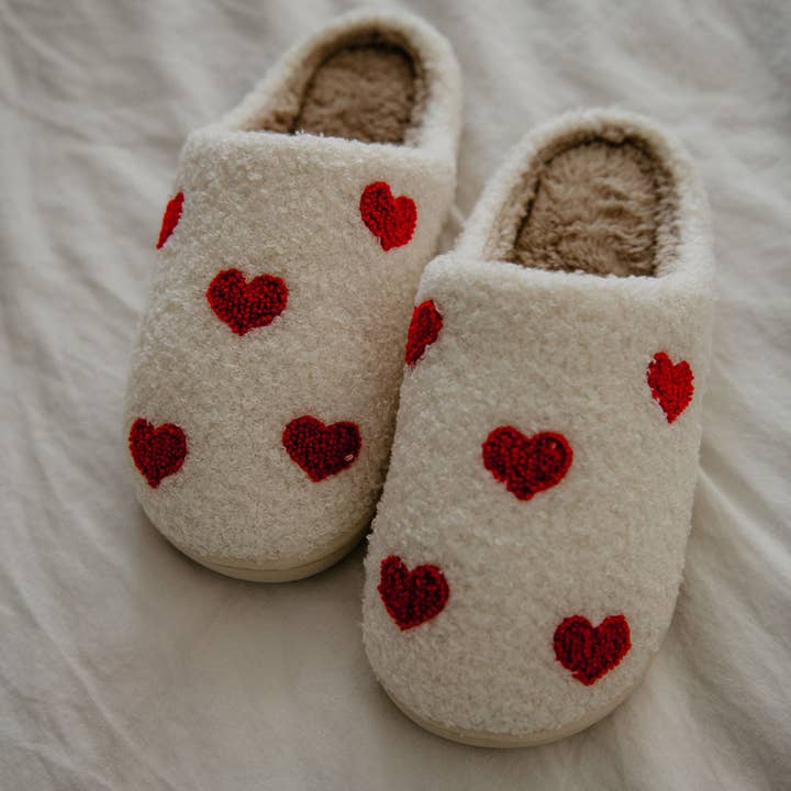 Katydid - Wholesale Slippers - Women's - Hearts ALL OVER Patterned Mother's Day Slippers