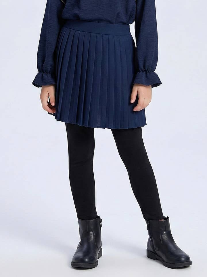 Gonna plissettata tinta unita per bambine per la vendita all'ingrosso da parte di MINI MIGNON PARIS