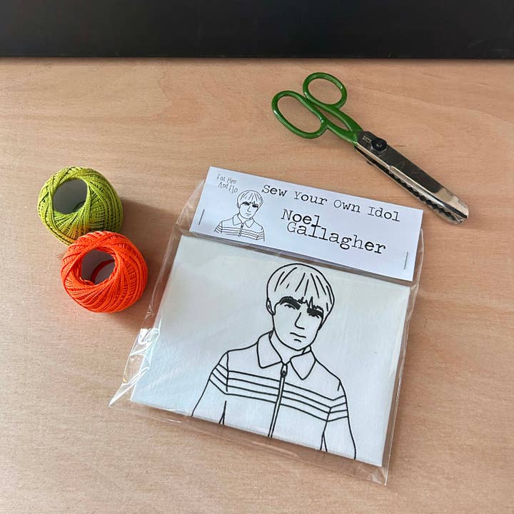Noel Gallagher- Sew Your Own Idol Kit for wholesale by Fat Hen And Flo