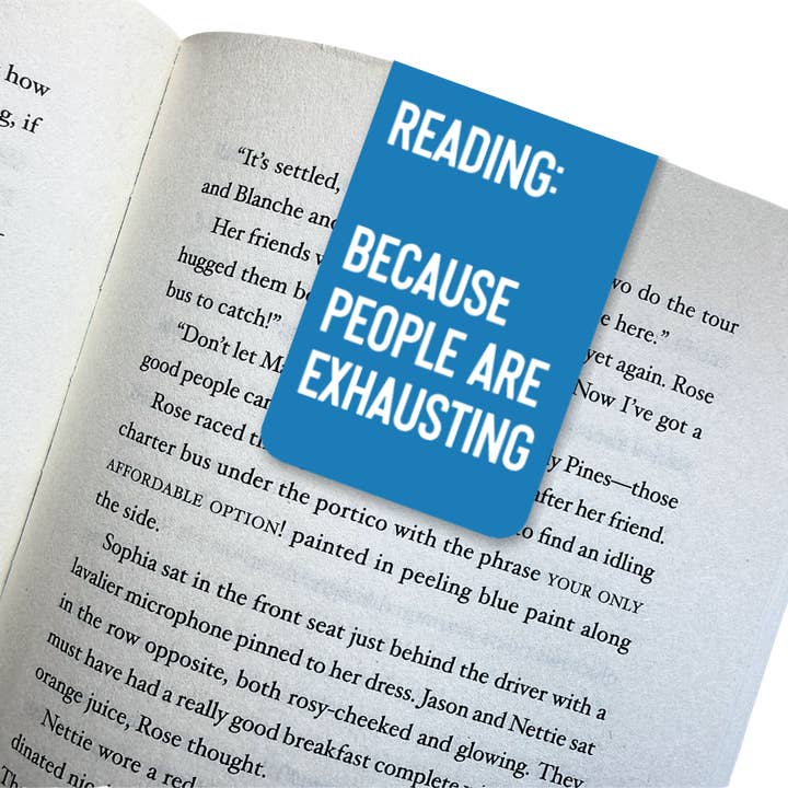 segnalibro magnetico divertente | le persone sono estenuanti per la vendita all'ingrosso da parte di Ink & Attitude Stationery Company