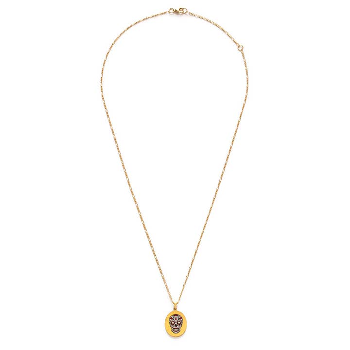 Amano Studio - Wholesale Pendant/Charm Necklace - Mexican Sugar Skull Pendant Necklace