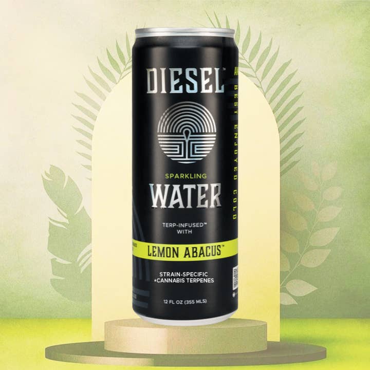 Diesel Beverages - Vente Eau gazeuse - Bidette de 12 oz d'eau gazéifiée Lemon Abacus™™1