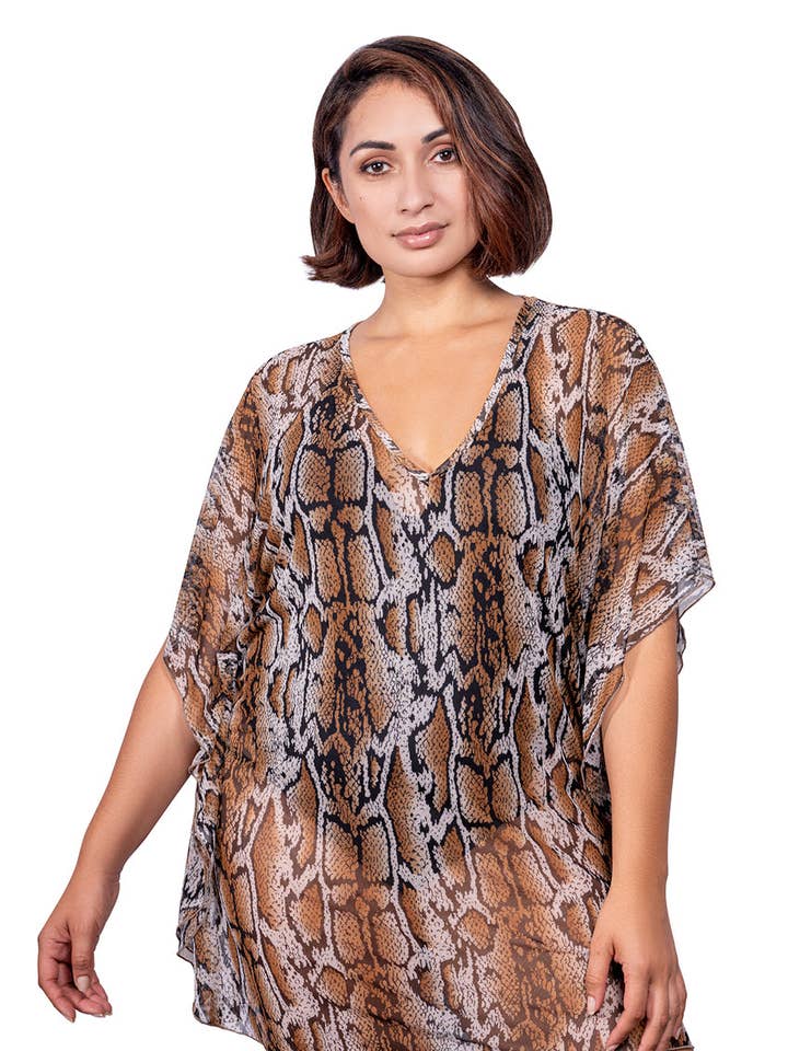 KAFTAN SKIN PRINT - MOREMI - PLUS SIZE for wholesale by Jordan Taylor