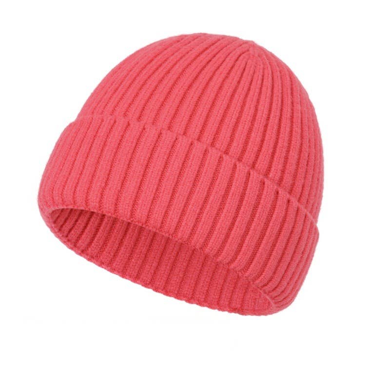 MKS America - Wholesale Beanie - Women's - Classic Solid Color Ribbed Knit Beanie Winter Warm Hat13