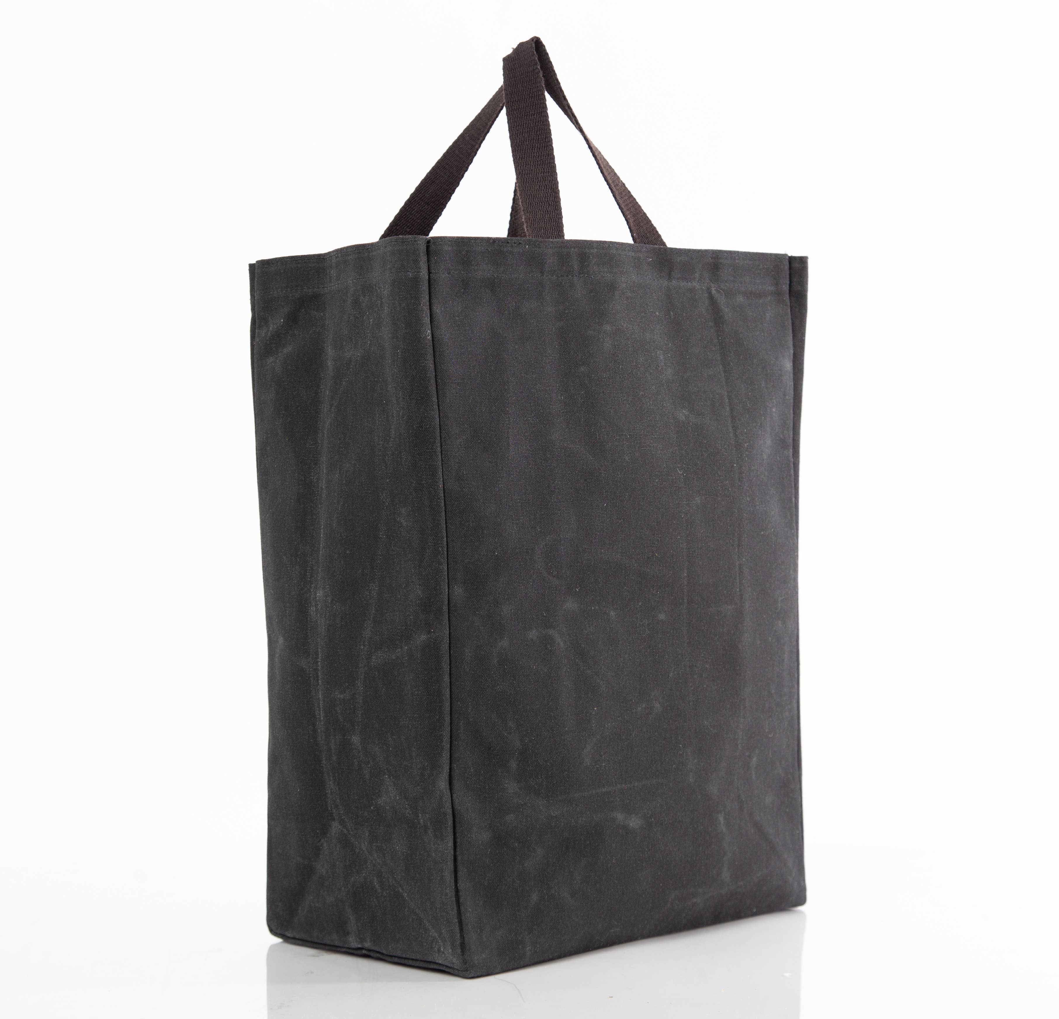 CB STATION - Wholesale Grocery/Shopping Bag - Waxed Canvas Market Tote4