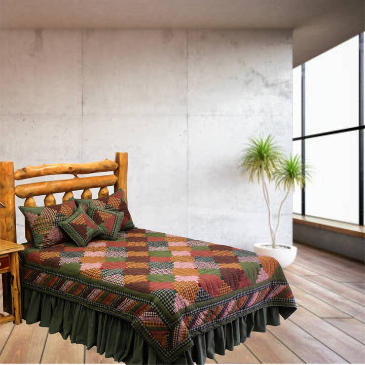 Pastures and Paths Quilt, Patchworked cotton Quilts. for wholesale by Patch Magic