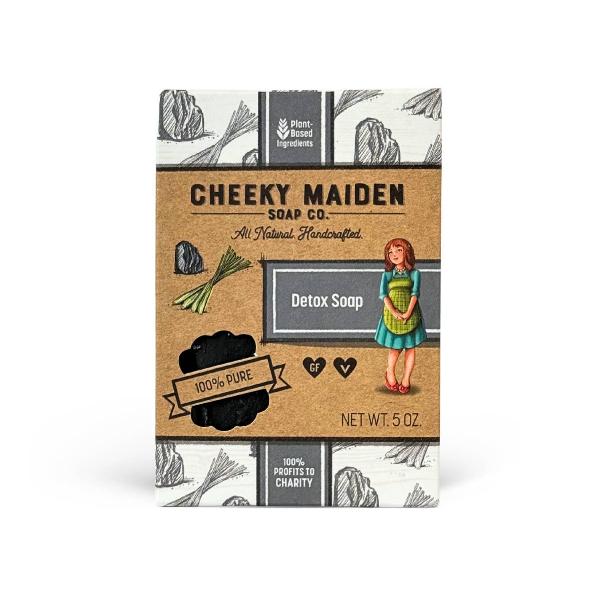 Cheeky Maiden Soap Co - Wholesale Bar Soap - Bamboo Charcoal Detox Soap