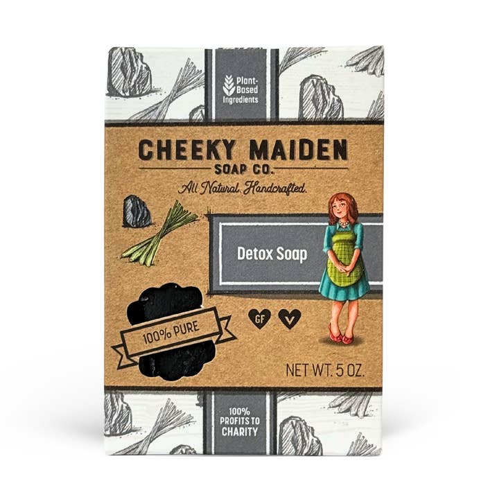 Cheeky Maiden Soap Co - Wholesale Bar Soap - Bamboo Charcoal Detox Soap0