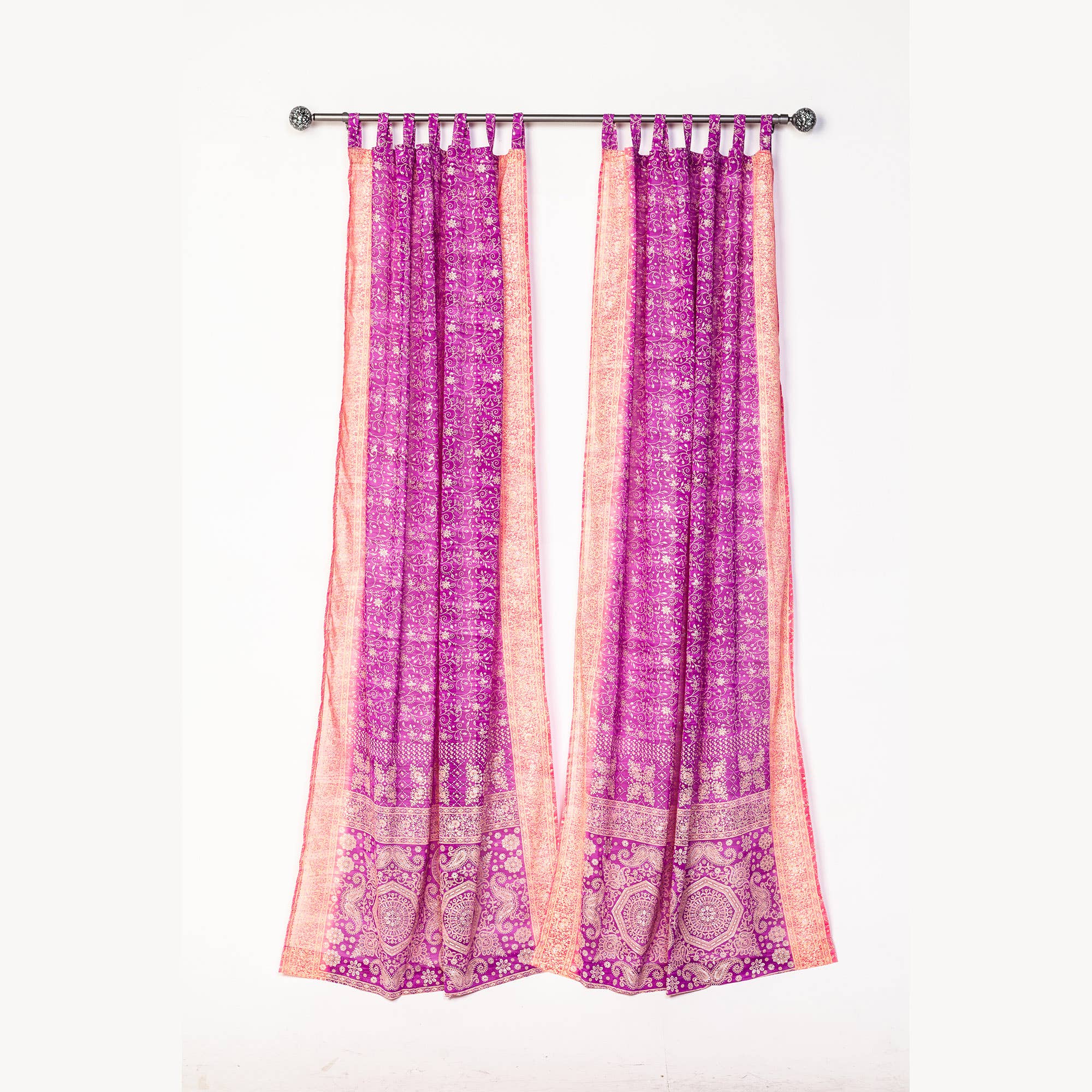 Colors By Padmini - Wholesale Curtain - Purple Haze Home Collection Light-filtering Sari Curtains8