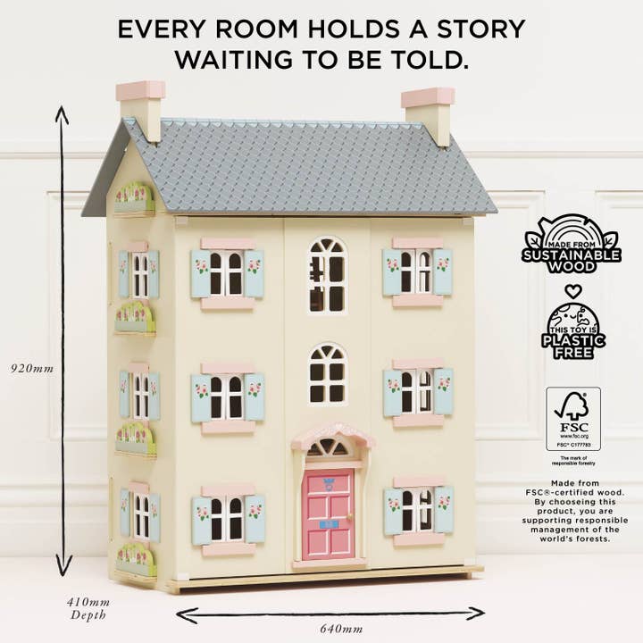 Le Toy Van, Inc. - Wholesale Doll Accessory Kit - Kids - Cherry Tree Hall Wooden Dolls House4