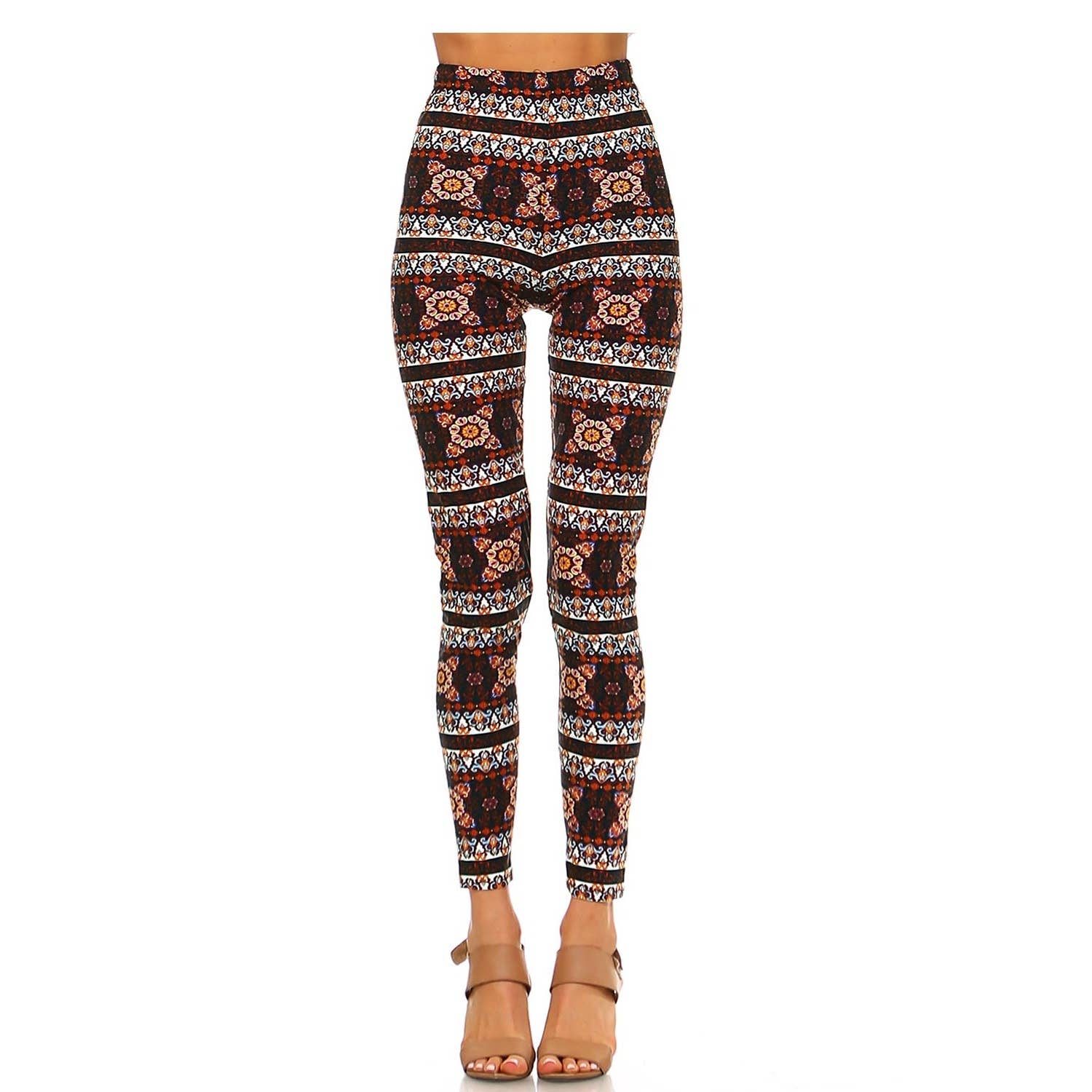 JHP Collection - Wholesale Fashion Leggings - Women's - WOMENS CASUAL MULTI COLOR BRUSHED FULL LEGGINGS28