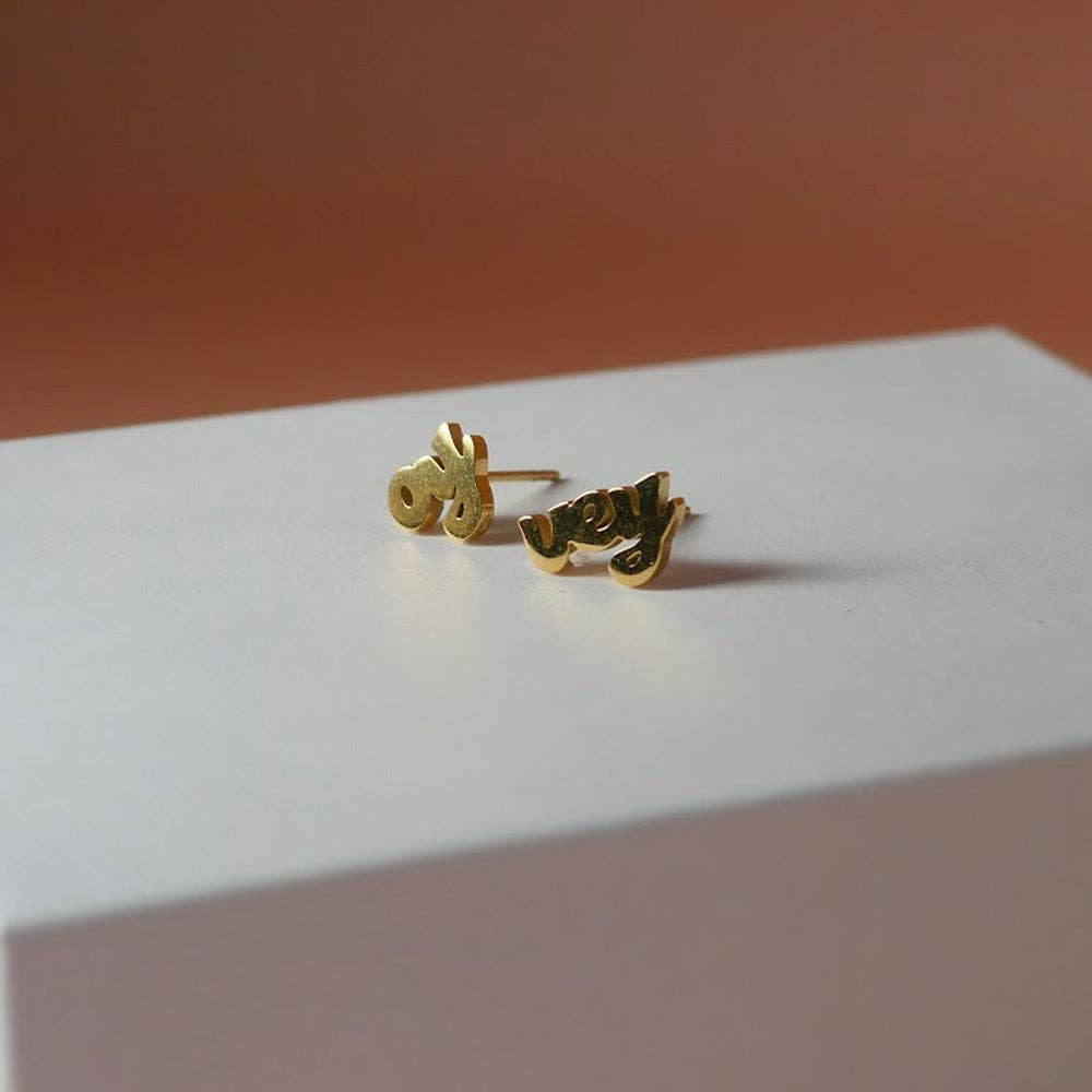 Mamaleh Jewelry - Wholesale Stud/Post Earrings - Oy Vey Studs1