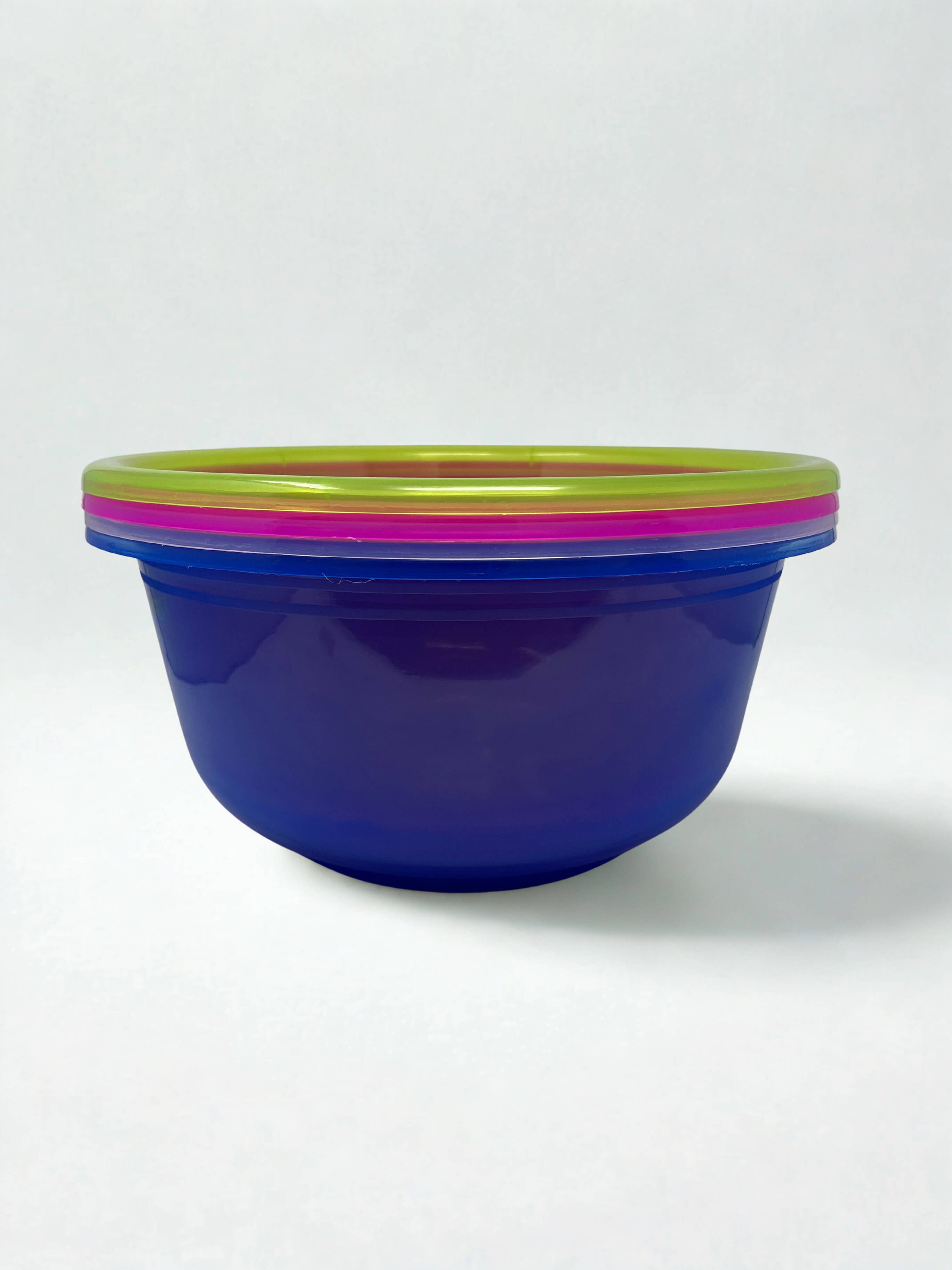 USA HomeMax - Wholesale Storage Bin - 16" Transparent Tub Assorted Colors0