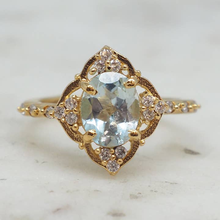 NIIKI PARIS - Wholesale Multi-Stone Ring - Montpensier Topaz - Ring NCR1041T0