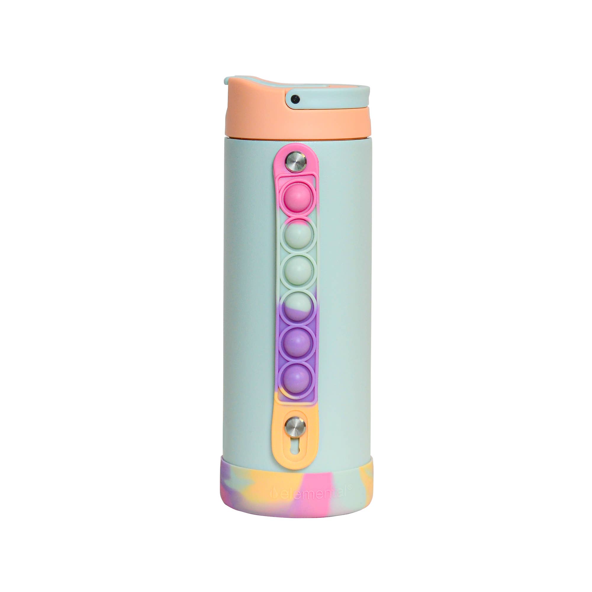 Elemental - Wholesale Water Bottle - Iconic Insulated Pop Fidget Strap Bottle 14oz - Mint Sorbet0