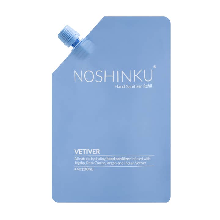 Noshinku - Wholesale Hand Sanitizer - Vetiver Patchouli Nourishing Hand Sanitizer Refill Pouch